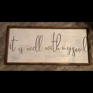 Farmhouse wood sign